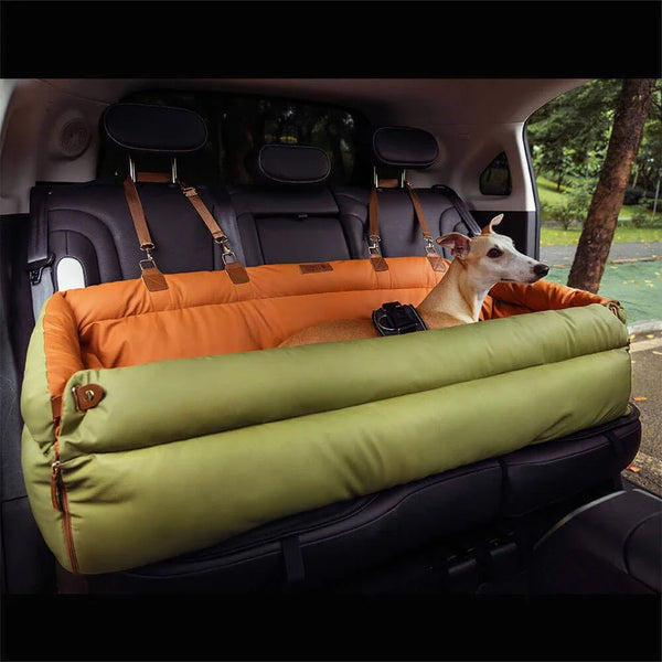 Luxury Faux Leather Pet Car Seat